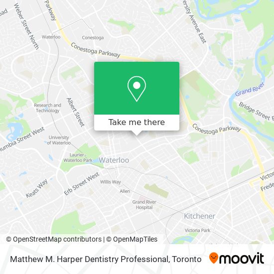 Matthew M. Harper Dentistry Professional map