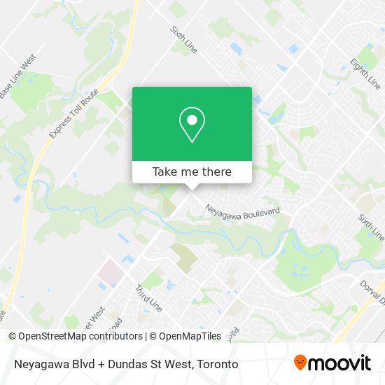 Neyagawa Blvd + Dundas St West map
