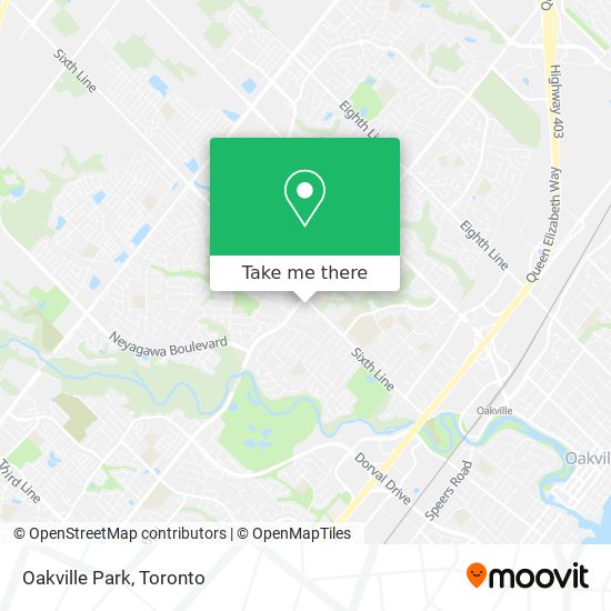 Oakville Park map