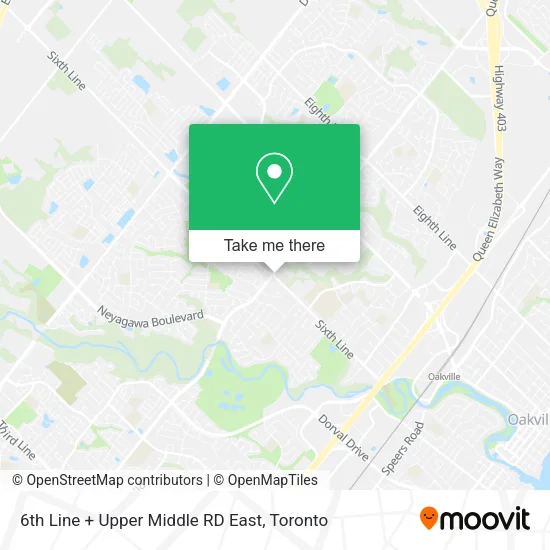 6th Line + Upper Middle RD East map