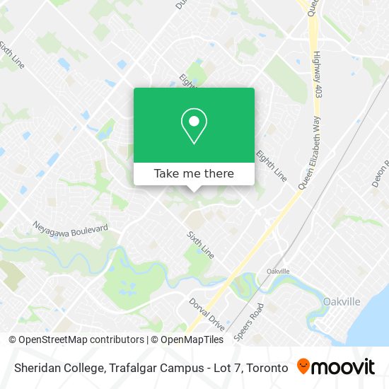 Sheridan College, Trafalgar Campus - Lot 7 plan