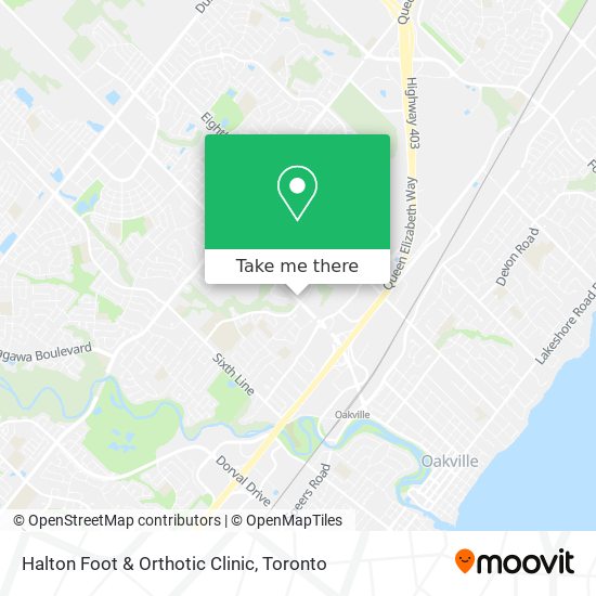 Halton Foot & Orthotic Clinic map