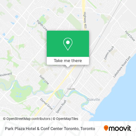 Park Plaza Hotel & Conf Center Toronto map