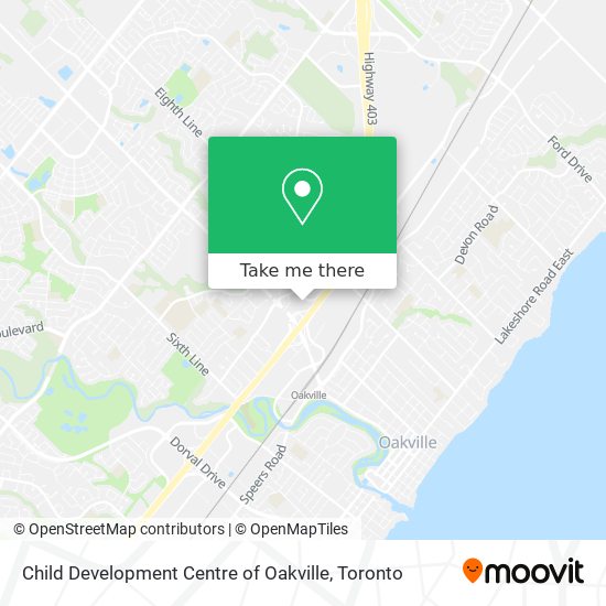 Child Development Centre of Oakville map