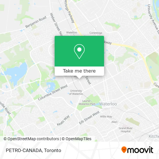 PETRO-CANADA map