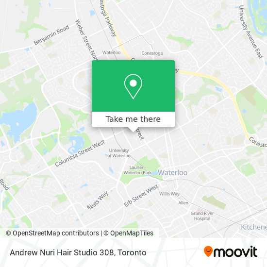 Andrew Nuri Hair Studio 308 map