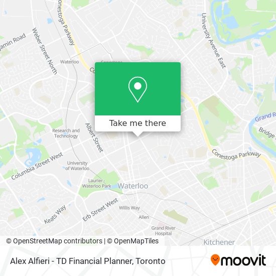 Alex Alfieri - TD Financial Planner map