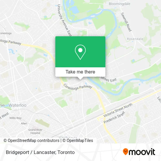 Bridgeport / Lancaster map