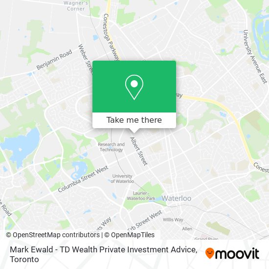 Mark Ewald - TD Wealth Private Investment Advice map