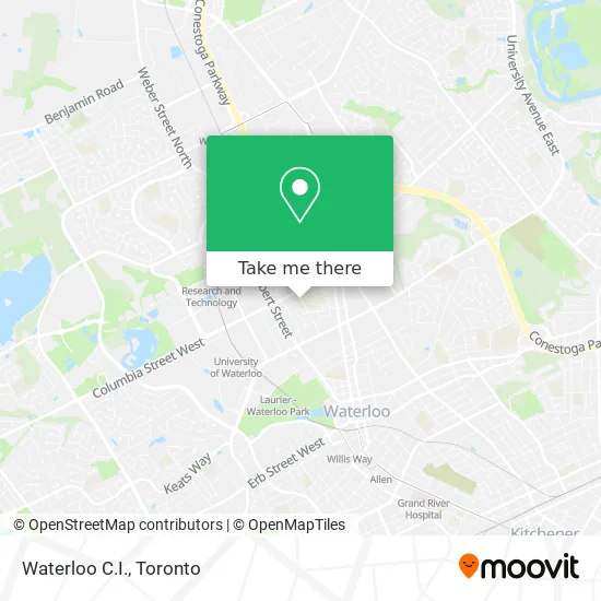 Waterloo C.I. map