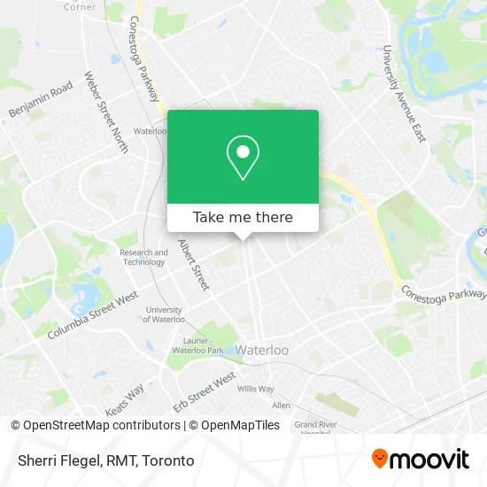 Sherri Flegel, RMT map