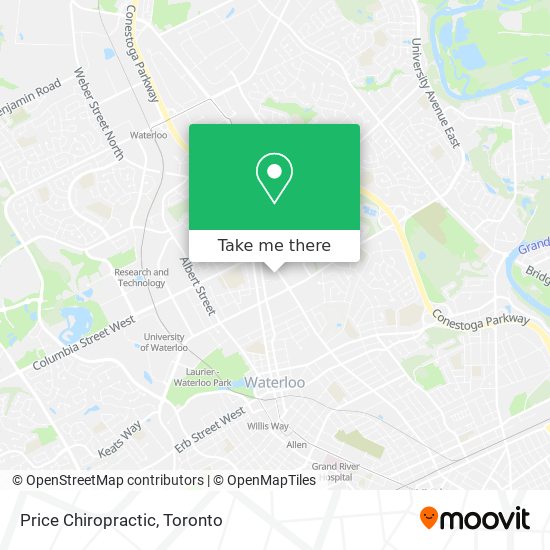 Price Chiropractic map