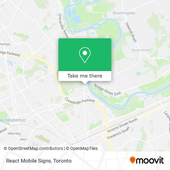 React Mobile Signs map