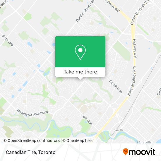 Canadian Tire map