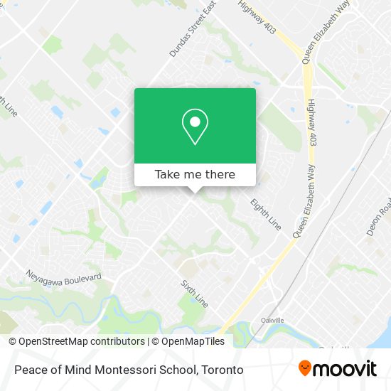 Peace of Mind Montessori School map