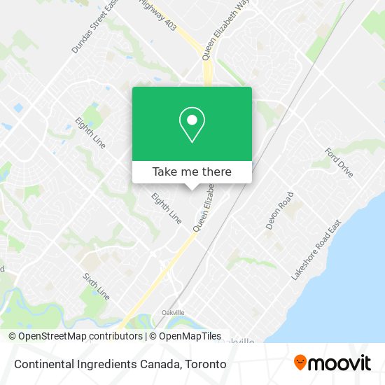 Continental Ingredients Canada map
