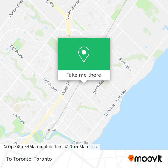 To Toronto map