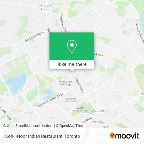 Koh-I-Noor Indian Restaurant plan