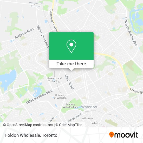 Foldon Wholesale map