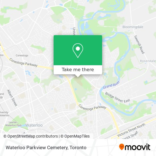 Waterloo Parkview Cemetery map