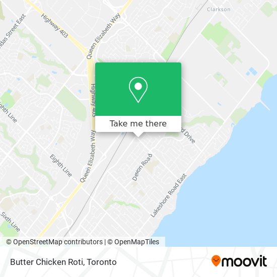 Butter Chicken Roti map