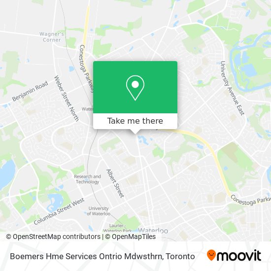 Boemers Hme Services Ontrio Mdwsthrn map