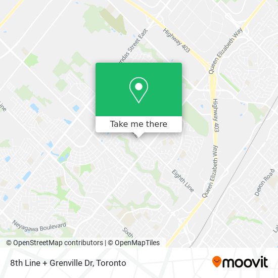 8th Line + Grenville Dr map