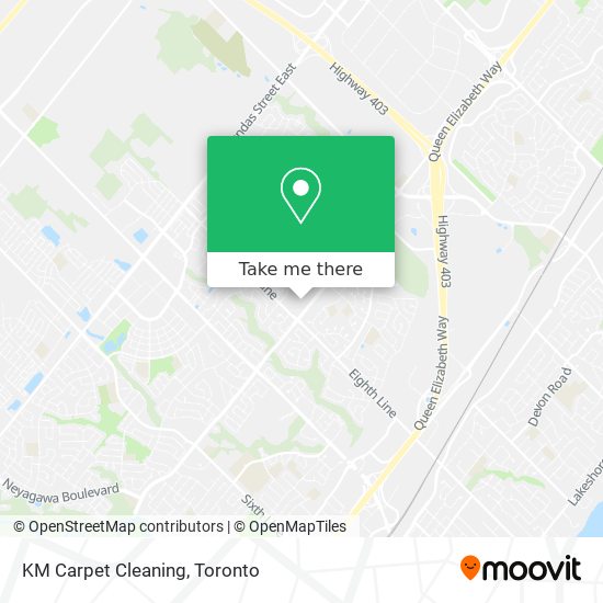 KM Carpet Cleaning map