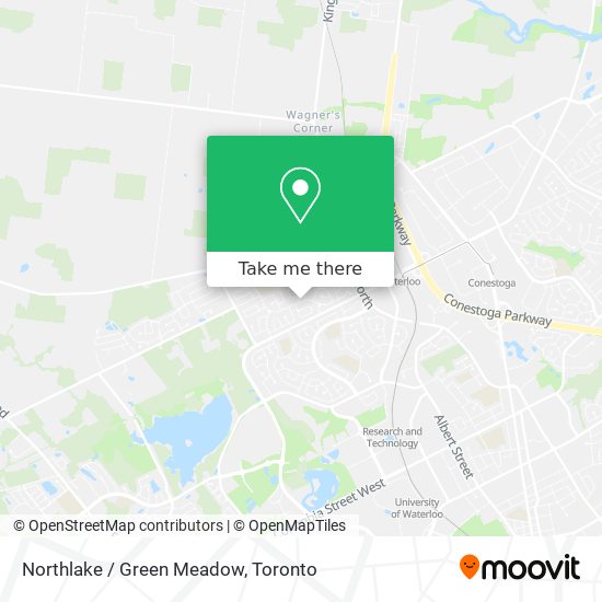 Northlake / Green Meadow map