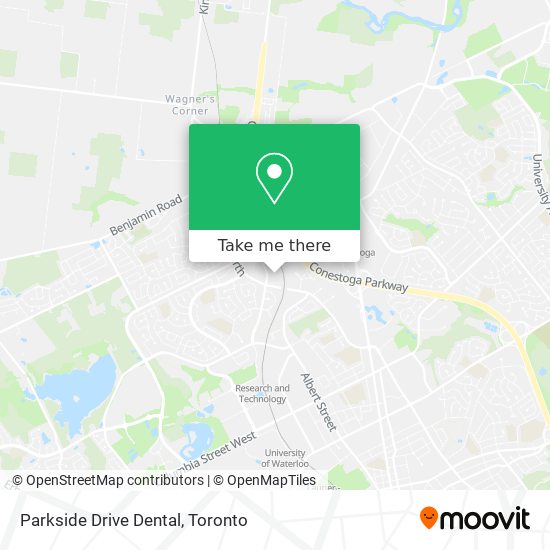 Parkside Drive Dental map