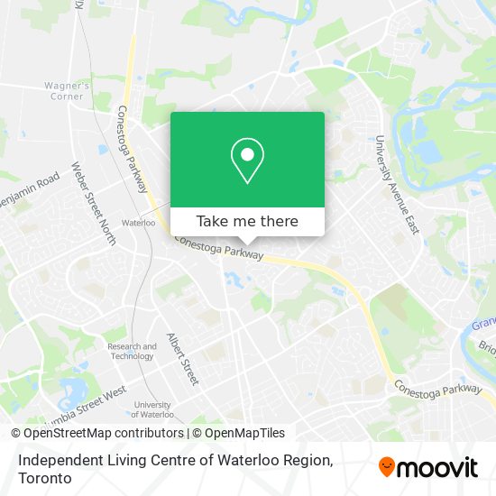 Independent Living Centre of Waterloo Region map