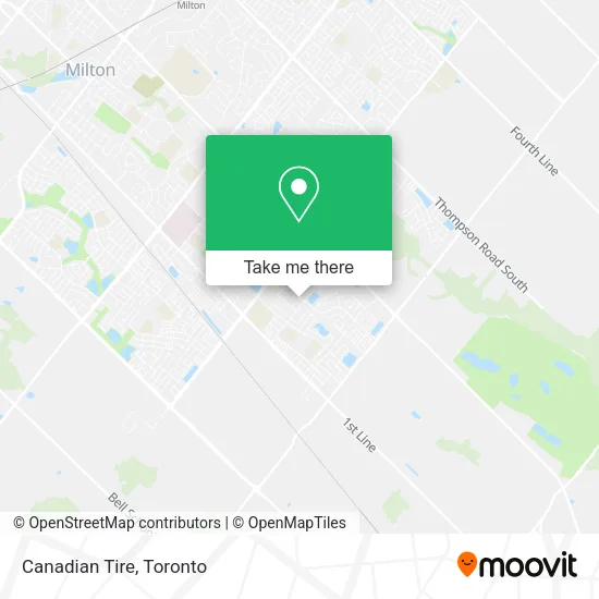 Canadian Tire map