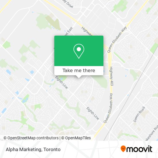 Alpha Marketing map