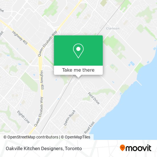 Oakville Kitchen Designers map