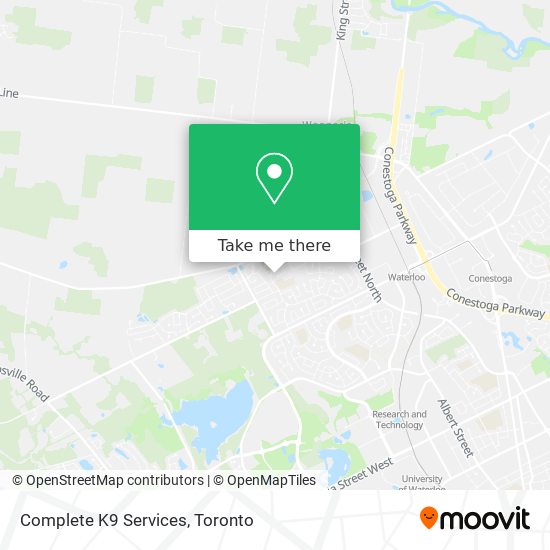 Complete K9 Services map