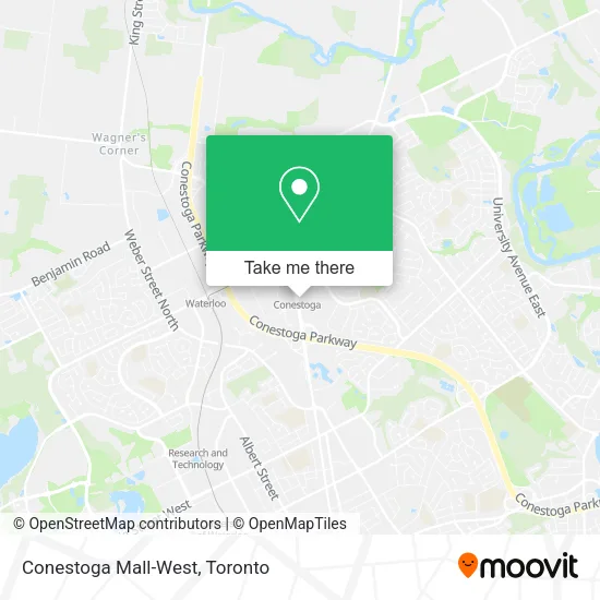 Conestoga Mall-West map