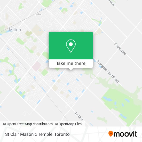 St Clair Masonic Temple map