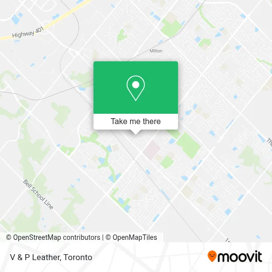 V & P Leather map