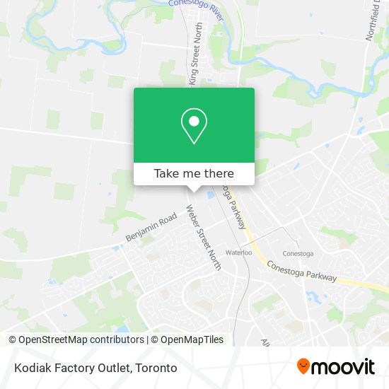 Kodiak Factory Outlet map