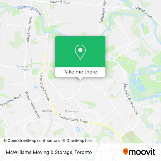 McWilliams Moving & Storage map