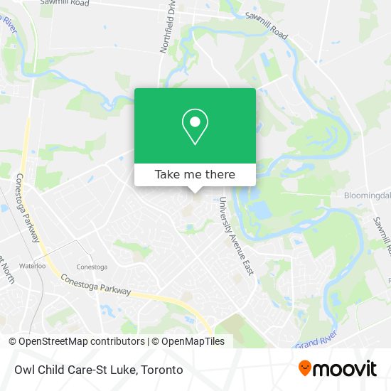 Owl Child Care-St Luke map