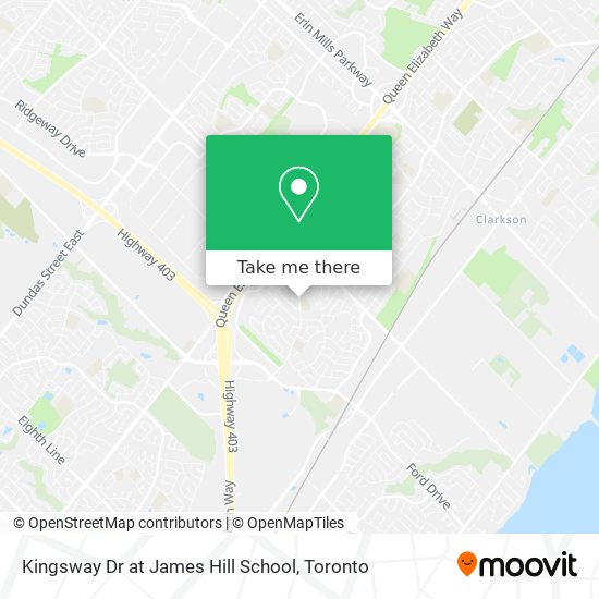 Kingsway Dr at James Hill School map