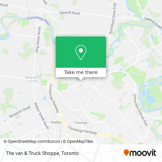 The van & Truck Shoppe map