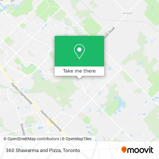 360 Shawarma and Pizza map