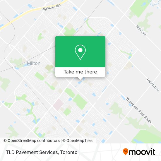 TLD Pavement Services map