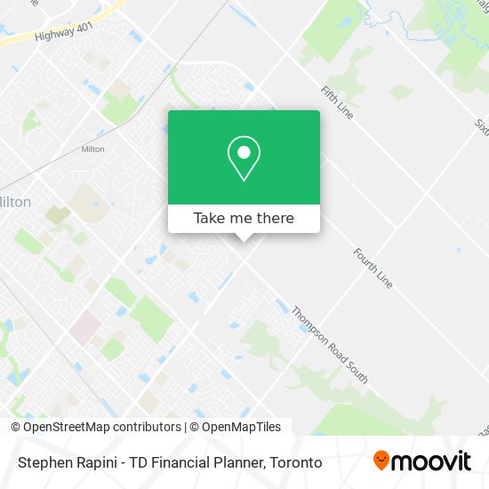 Stephen Rapini - TD Financial Planner map