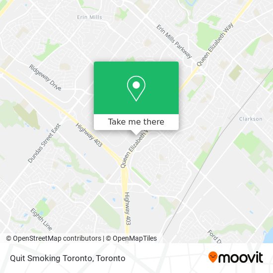 Quit Smoking Toronto map