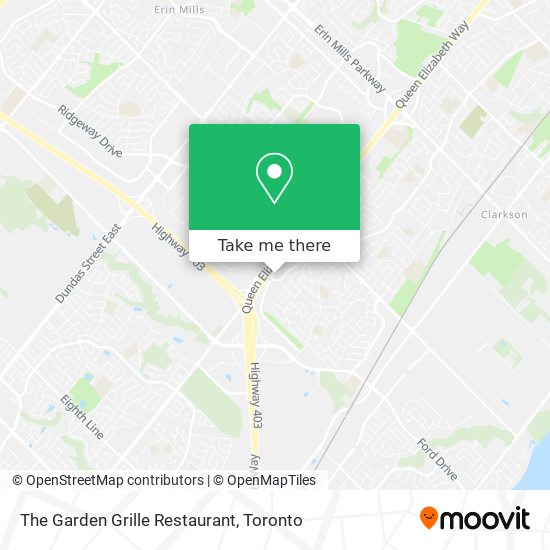 The Garden Grille Restaurant map