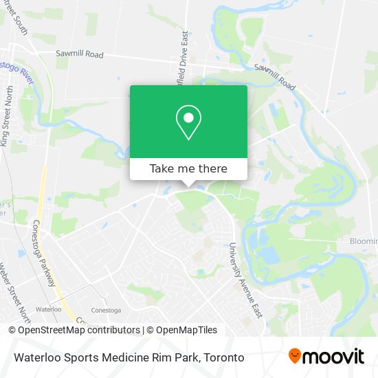 Waterloo Sports Medicine Rim Park plan