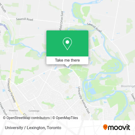 University / Lexington map
